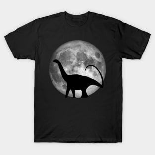 Brontosaurus On The Moon T-Shirt